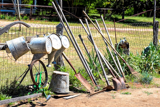 herramientas antiguas de agricultura
